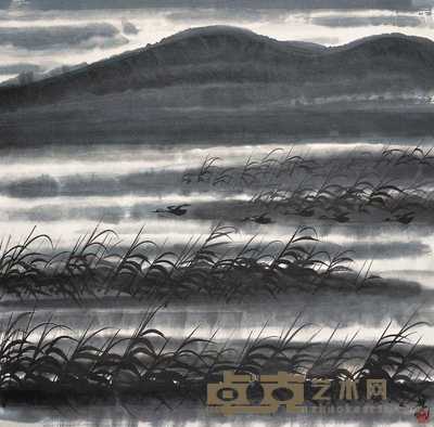 林风眠 芦雁 镜心 68×69cm
